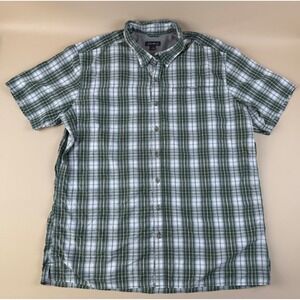 Outdoor Hiking Fishing Vented Shirt Plaid Button Down TXL Eddie Bauer